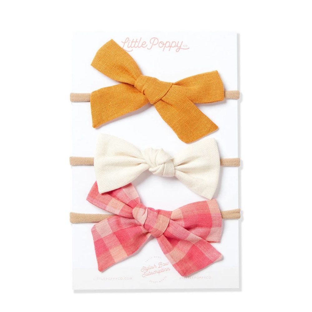 Little Poppy Co The Kim Bow Clip Set - June 2020